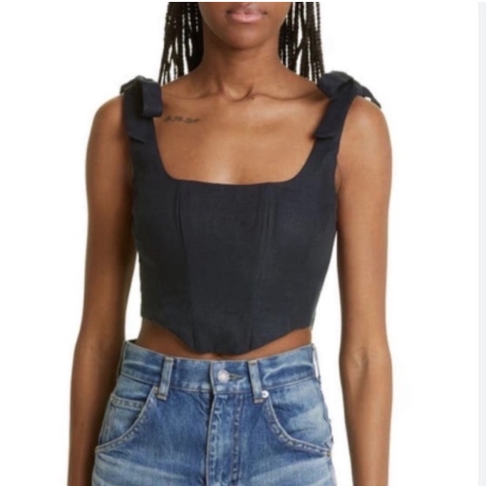 New Farm Rio Linen Corset Top